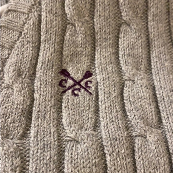 Crew Clothing Co Gray Cable Knit Sweater NWT - Picture 6 of 6